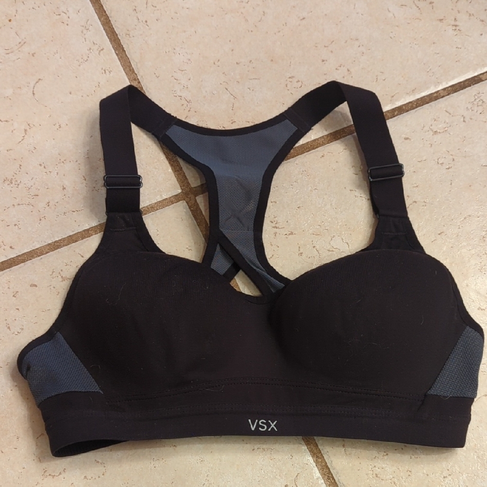 VSX Black and Gray Sports Bra